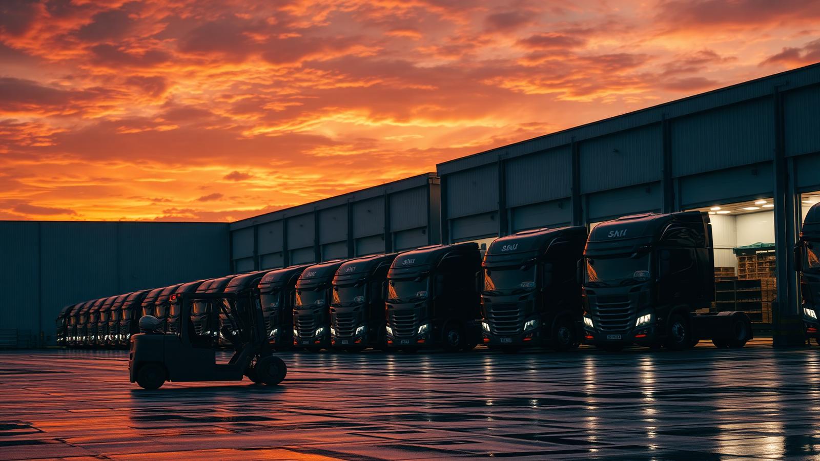 Global Diplomatic Logistics distribution centre with fleet